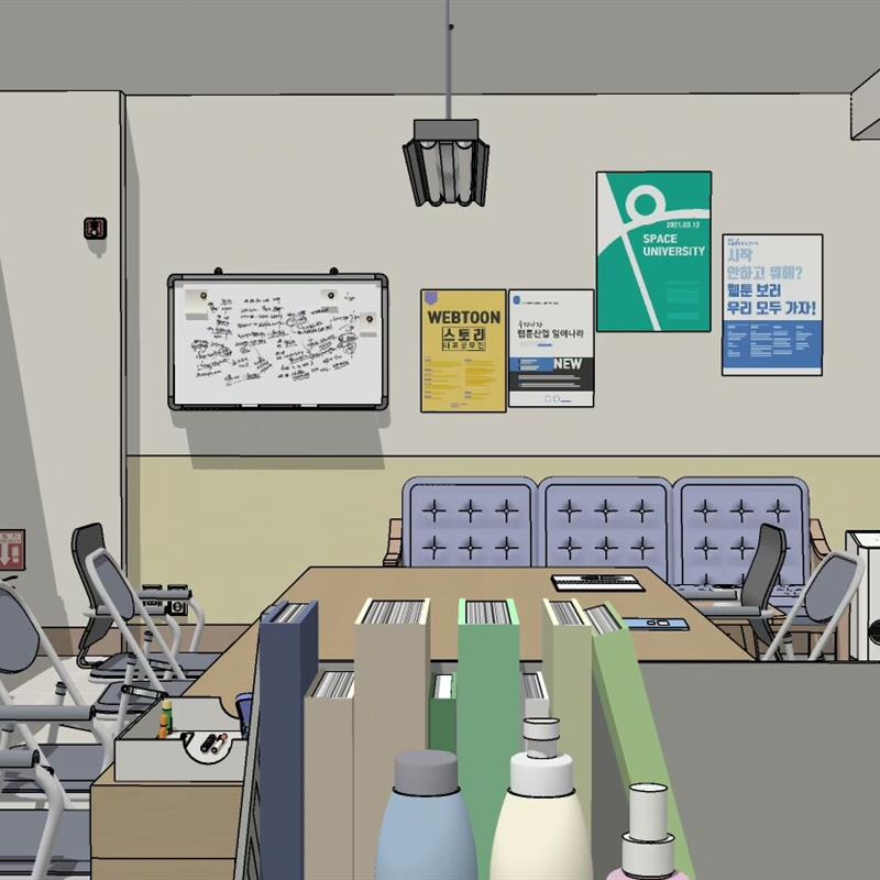 su模型   超精细大学社团活动室