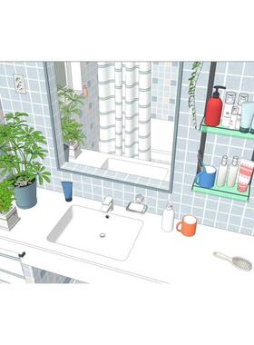 acon3d 洗手间模型