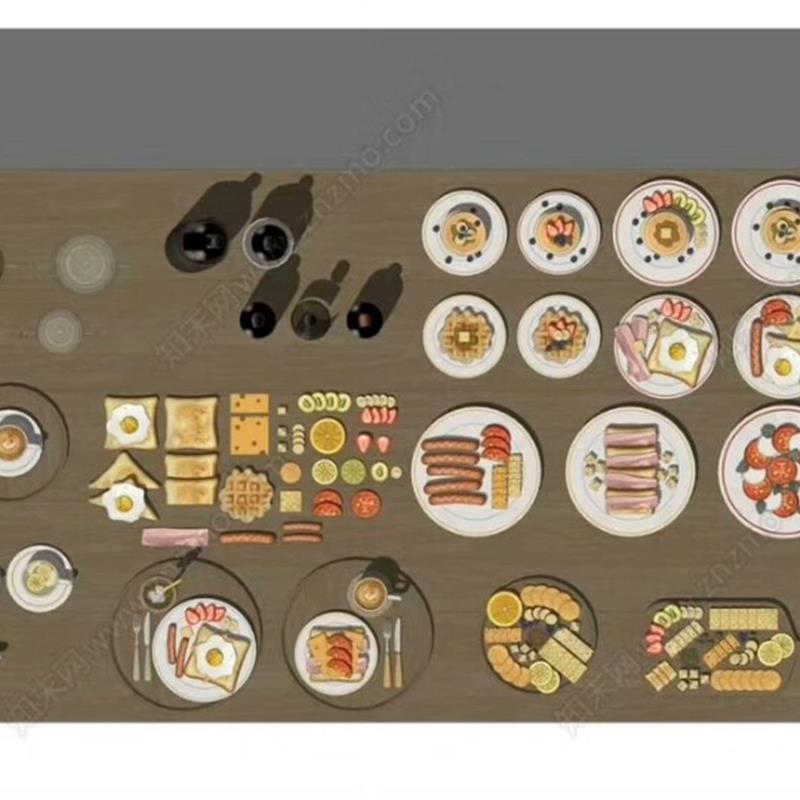 acon3d食物饮料SU模型