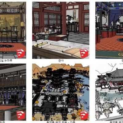 【acon3d】古代武侠史剧背景全套