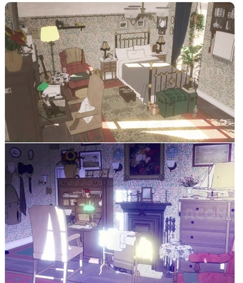 【acon3d】美丽浪漫的巴黎公寓-房间1