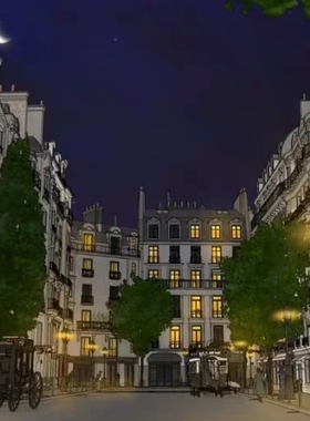 【acon3d】欧洲风情街马车巴士-可爱浪漫的巴黎公寓