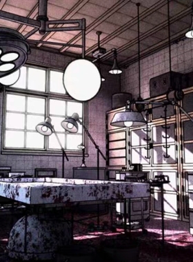 【acon3d】验尸室内部01 包含普通版和血迹版，共两个文件