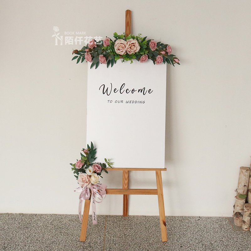 新款小清新迎宾牌仿真指示牌摆件