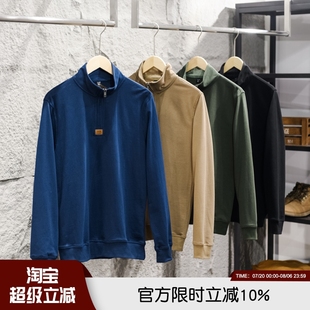套头卫衣潮 吊卡599 美式 高端全棉毛圈亲肤男士 休闲复古半拉链长袖