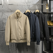 意奢秋冬男士 金属电镀磁吸扣 百搭G9哈灵顿夹克外套 标配 男人