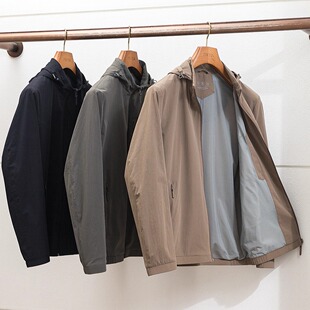 旅行者系列！高端无缝压胶！秋季男士轻便透气功能性通勤夹克外套