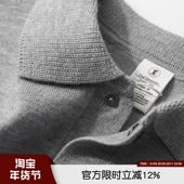 柜599 针织毛衣 老钱风商务休闲翻领保暖polo衫 腔调随性 秋冬男士