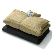 厚实有质感 男女情侣加厚保暖菱形格绗缝肌理立领外套羽绒服 冬季