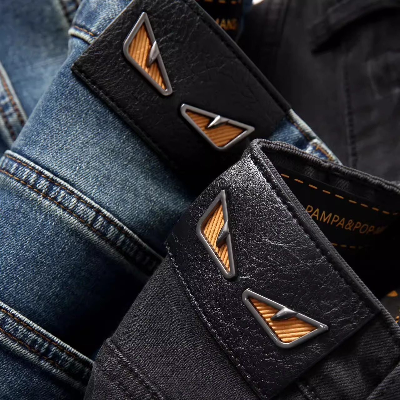 小恶魔怪兽之眼意奢高端重磅酵素水洗弹力透气直筒秋冬男士牛仔裤,男装,牛仔裤,淘宝优惠券,粉丝福利购,淘宝优惠卷