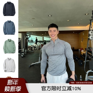 T恤男打底衫 Heat科技透气保暖运动休闲半拉链立领长袖 Airpro 意式