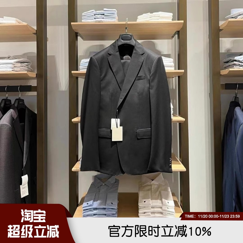 扛鼎翘楚！120S羊毛手工半麻衬秋冬行政商务休闲单西西服西装外套