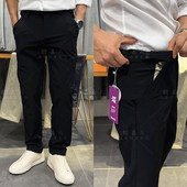 商务休闲裤 弹力透气简约直筒裤 抽拉腰设计高端秋冬男士 镇店牛裤