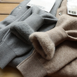 御寒神器 秋冬男士 加绒加厚保暖裤 秋裤 耗牛绒 棉裤 打底裤 羊毛