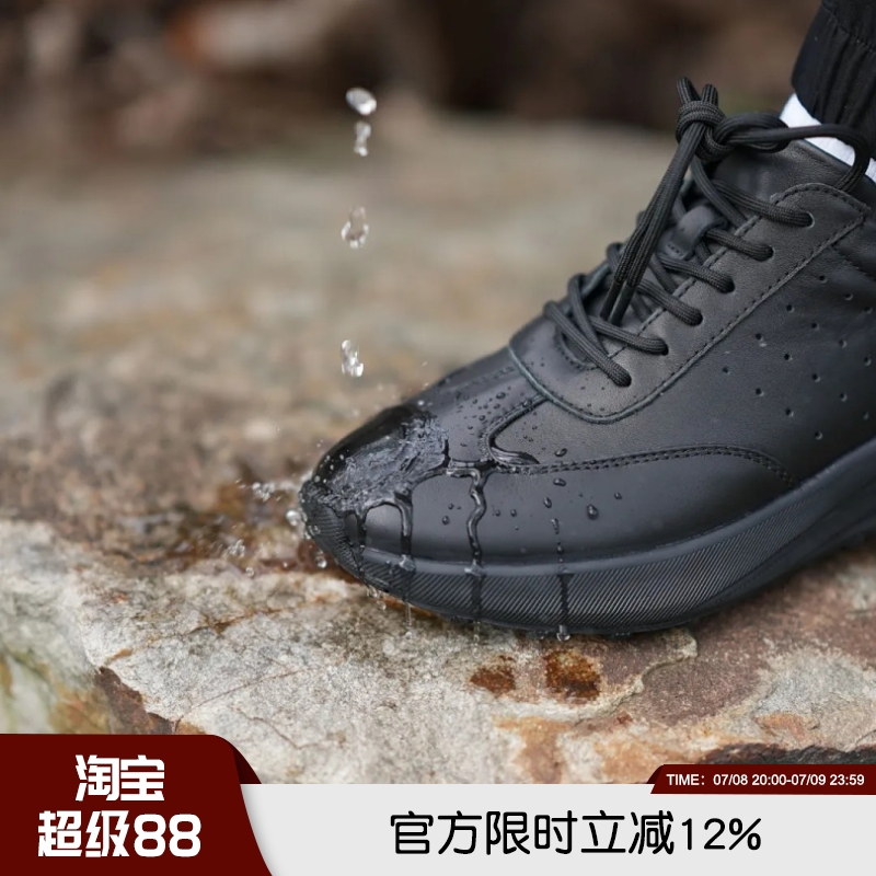 柜1800+！头层牛皮！防泼溅轻跑户外都市通勤男士户外徒步休闲鞋