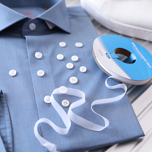 衬衫 惊艳烟波蓝配色 高端商务休闲衬衣柔软透气长袖 春款 男 柜5900