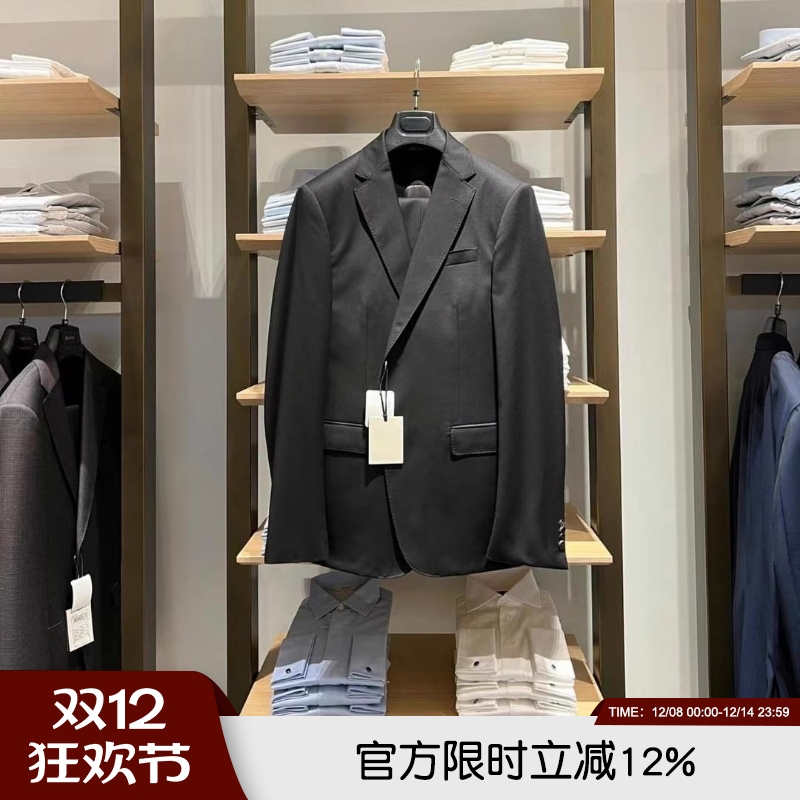 扛鼎翘楚！120S羊毛手工半麻衬秋冬行政商务休闲单西西服西装外套