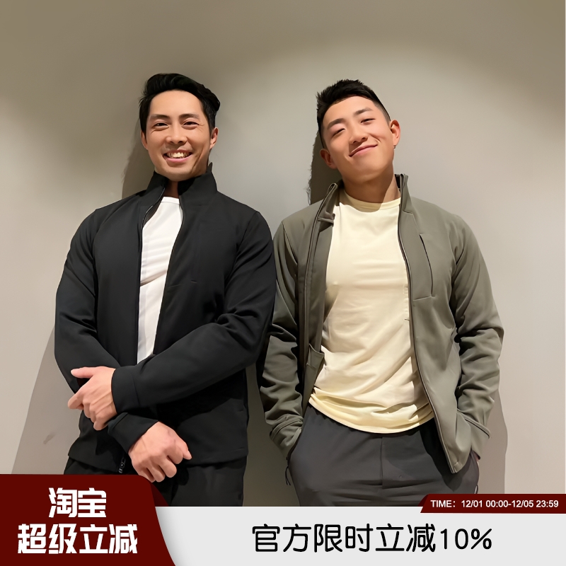 高端抗撕裂防风运动通勤针织外套