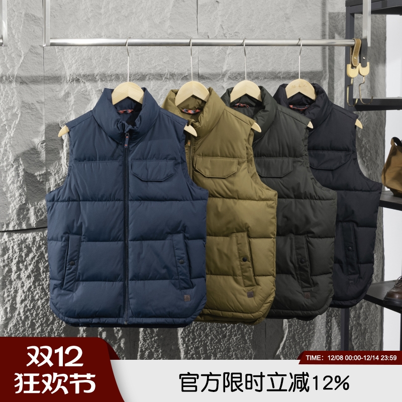 美式高端2025年秋冬新款机能户外加厚立领加棉背心马甲保暖外套潮