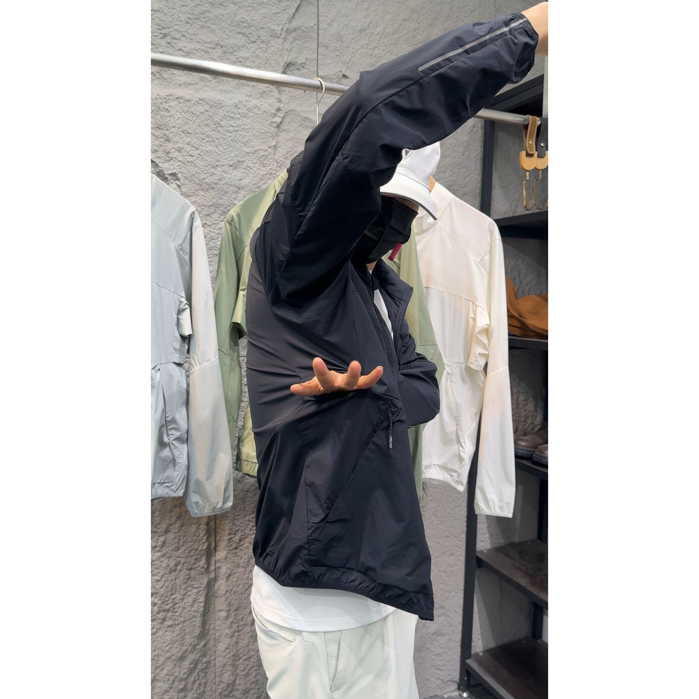 意式高端高端男士UPF50+防晒衣图片