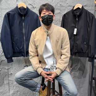 英伦痞帅G9哈灵顿夹克2025年秋冬男士 高端磁吸扣静音柔软透气外套