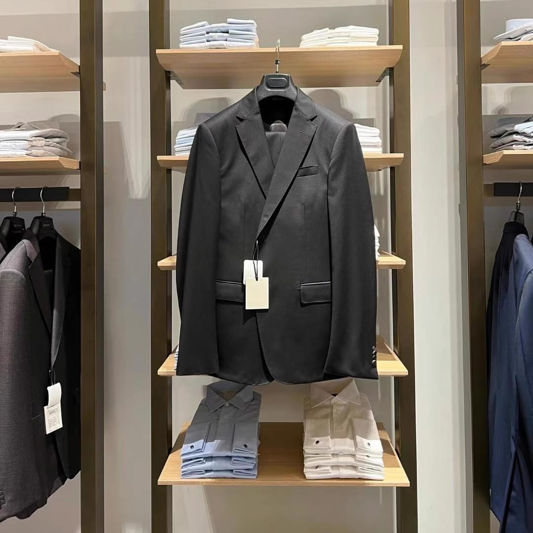 扛鼎翘楚！120S羊毛手工半麻衬秋冬行政商务休闲单西西服西装外套