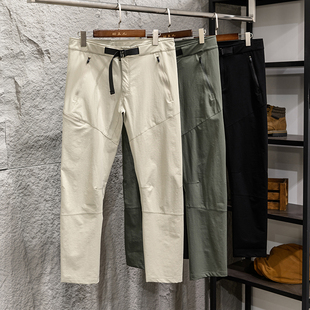 弹力速干卡扣休闲长裤 高端春夏男士 锦氨抗撕裂 3D弯刀立体剪裁