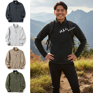 意式 轻暖御寒 AIRPRO HEAT科技暖绒 针织抓绒衣外套 高端秋冬男士