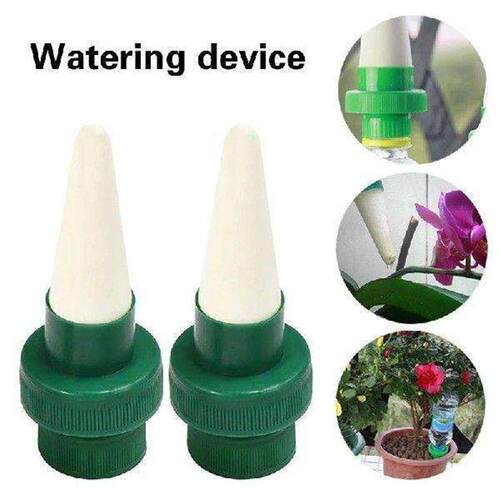 4pcs Garden Plant Waterer Ceramic Plastic Automatic Drip0