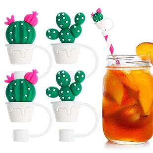4 Pcs Straw Protector Cap Cactus Plugs Tumbler Tips Top