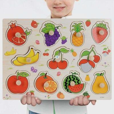 3D Puzzles Wooden Learning Toys for Kids Alphabet Animal