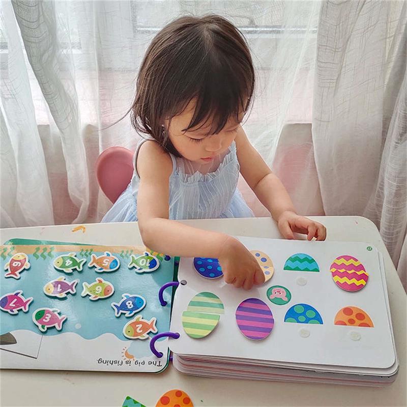 Montessori Paste Quiet Book Children Toy Paste My First Busy