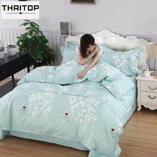 100% cotton bedding set single piece 100% cotton dormitory