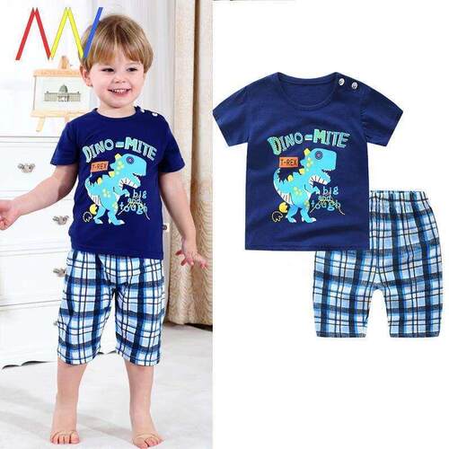 Baby Boys Girls Summer Kids Clothes Tshirt shorts for boy
