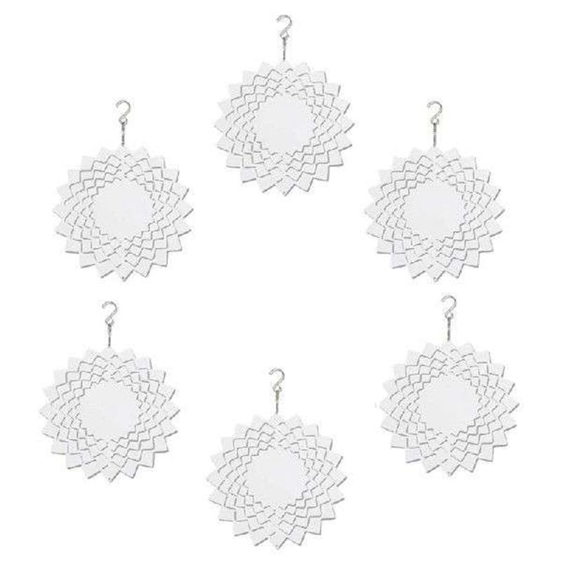 New 10 Inch Sublimation Wind Spinner Blanks 3D Hanging Wind