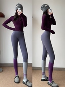 跑步训练 紧身显瘦运动裤 氧气女孩微压裤 塑形莱卡女高腰提臀健身裤