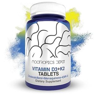 Nootropics Depot Vitamin D3 + K2 with Vitamin C Tablets |