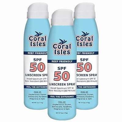 Reef Safe Sunscreen Spray SPF 50 - Broad Spectrum UVA/UVB