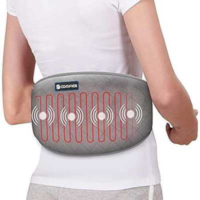 Comfier Heating Pad with Massager，Back Massager with 2 He