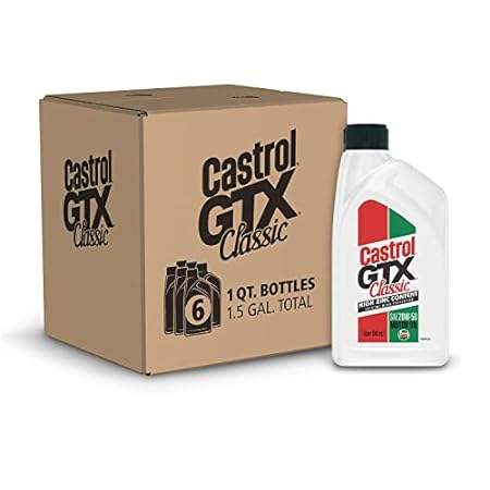 Castrol GTX Classic 20W-50 Conventional Motor Oil， 1 Quar