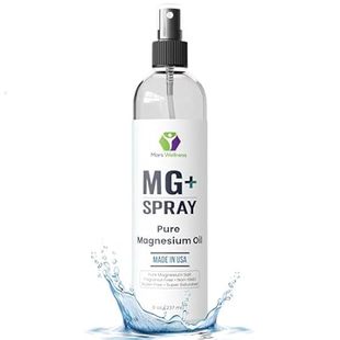 Mars Wellness MG+ Pure Magnesium Oil Spray - 8 Ounce Topi