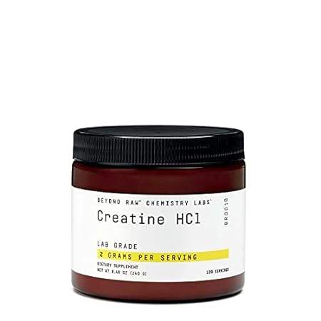 BEYOND RAW Chemistry Labs Creatine HCl Powder | Improves