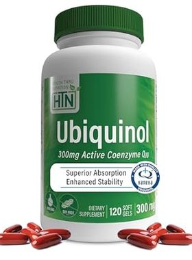 Health Thru Nutrition Ubiquinol 300mg 120 Softgels as Kan