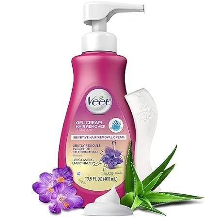 Hair Remover， Veet Gel Hair Removal Cream Sensitive， 13.5