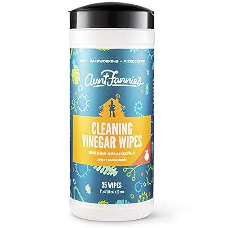 Aunt Fannie's Natural Cleaning Vinegar Wipes， Multipurpos