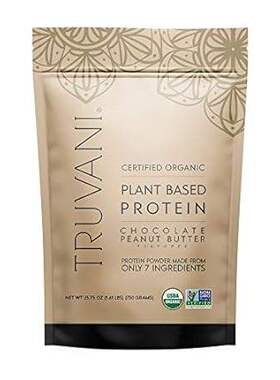 Truvani Organic Vegan Protein Powder Chocolate Peanut But