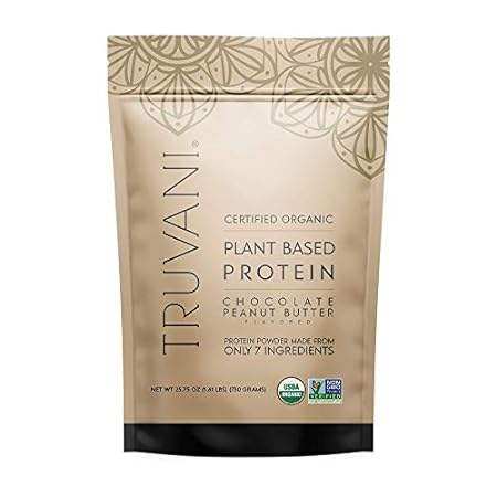 Truvani Organic Vegan Protein Powder Chocolate Peanut But