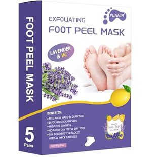 Foot Peel Mask (5 Pairs) Exfoliant for Peeling Off Callus