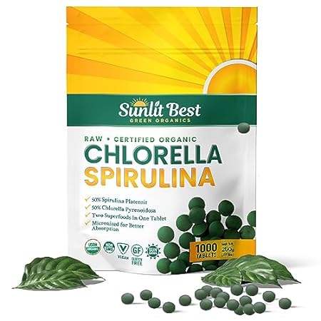 Sunlit Best Organic Burst Chlorella Spirulina Tablets - P