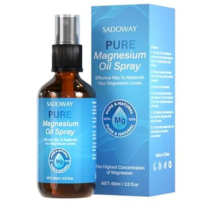 SADOWAY Organic Magnesium Oil Spray: Pure Magnesium Oil S